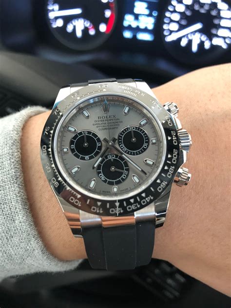 rolex daytona black dial or white dial|Rolex daytona white gold price.